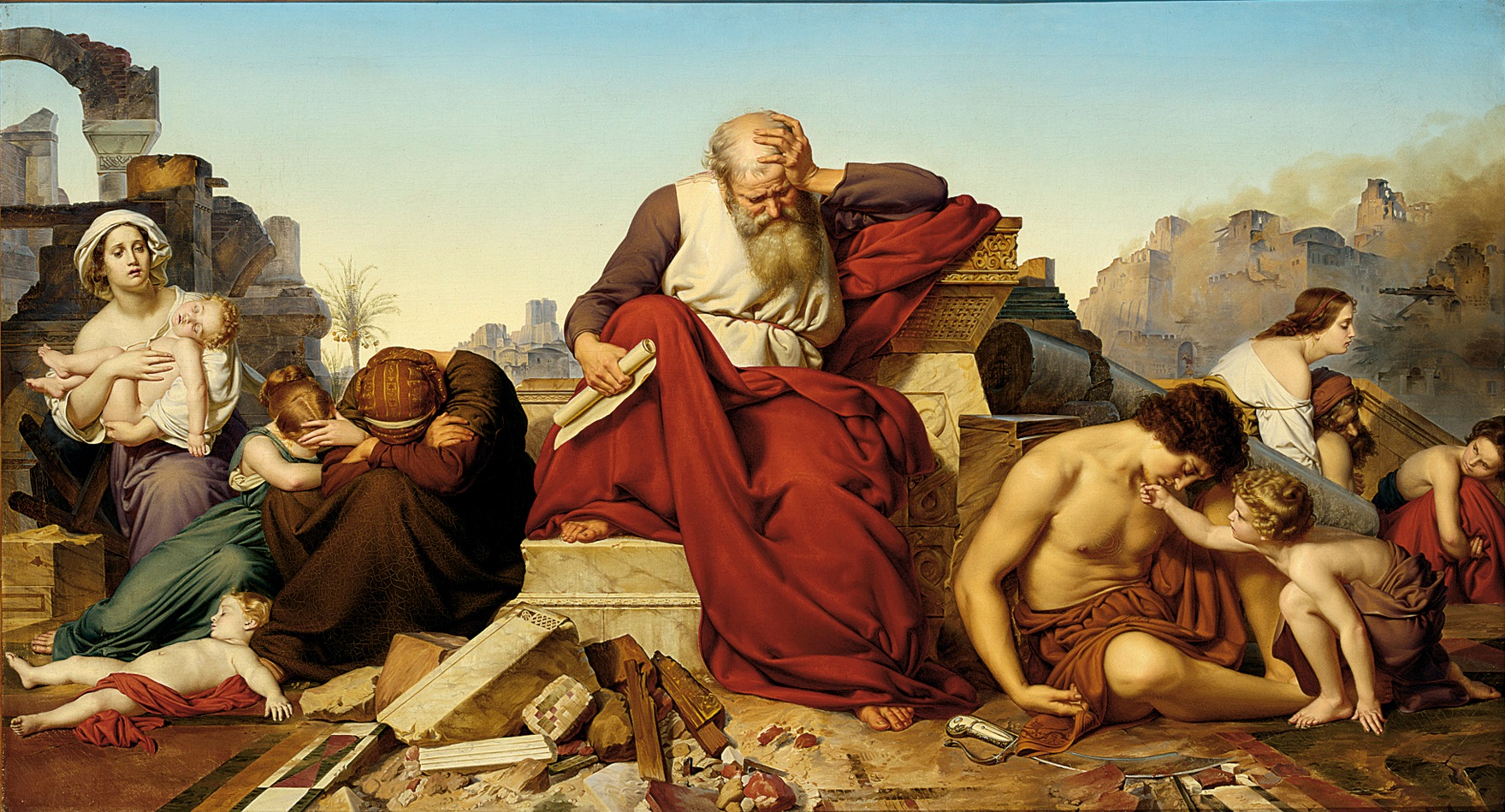 Eduard_Bendemann_-_Jeremia_seated_in_the_ruins_of_Jerusalem