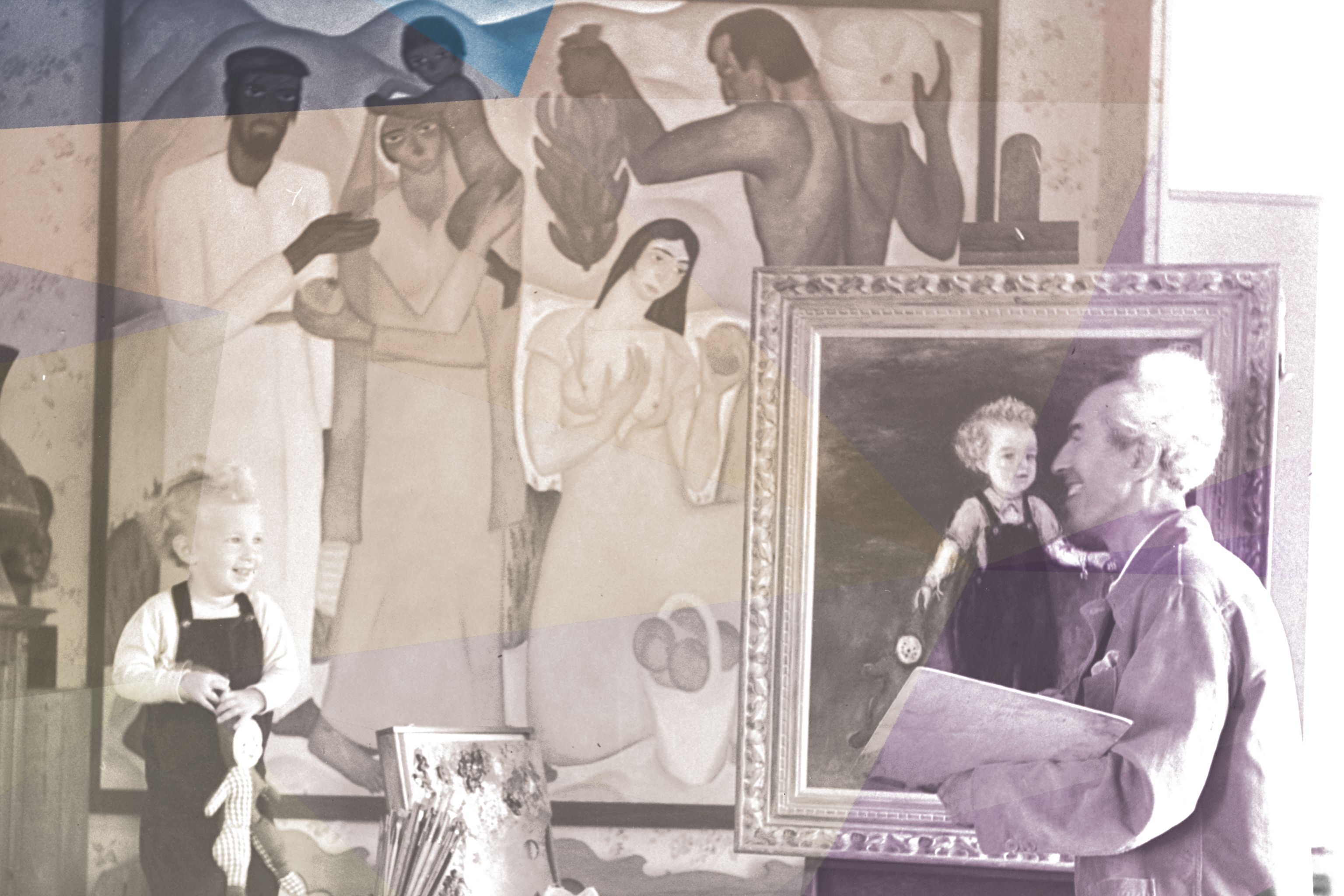 REUVEN_RUBIN_PAINTING_HIS_SON_IN_HIS_STUDIO_IN_TEL_AVIV._הצייר_ראובן_רובין_מצייר_את_בנו_בסטודיו_שלו_בתל_אביב 2.D22-115