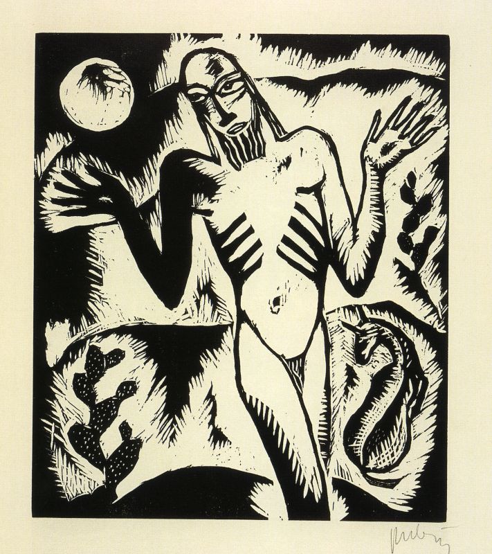 Rubin, Reuven, The prophet in the desert- B87_1119